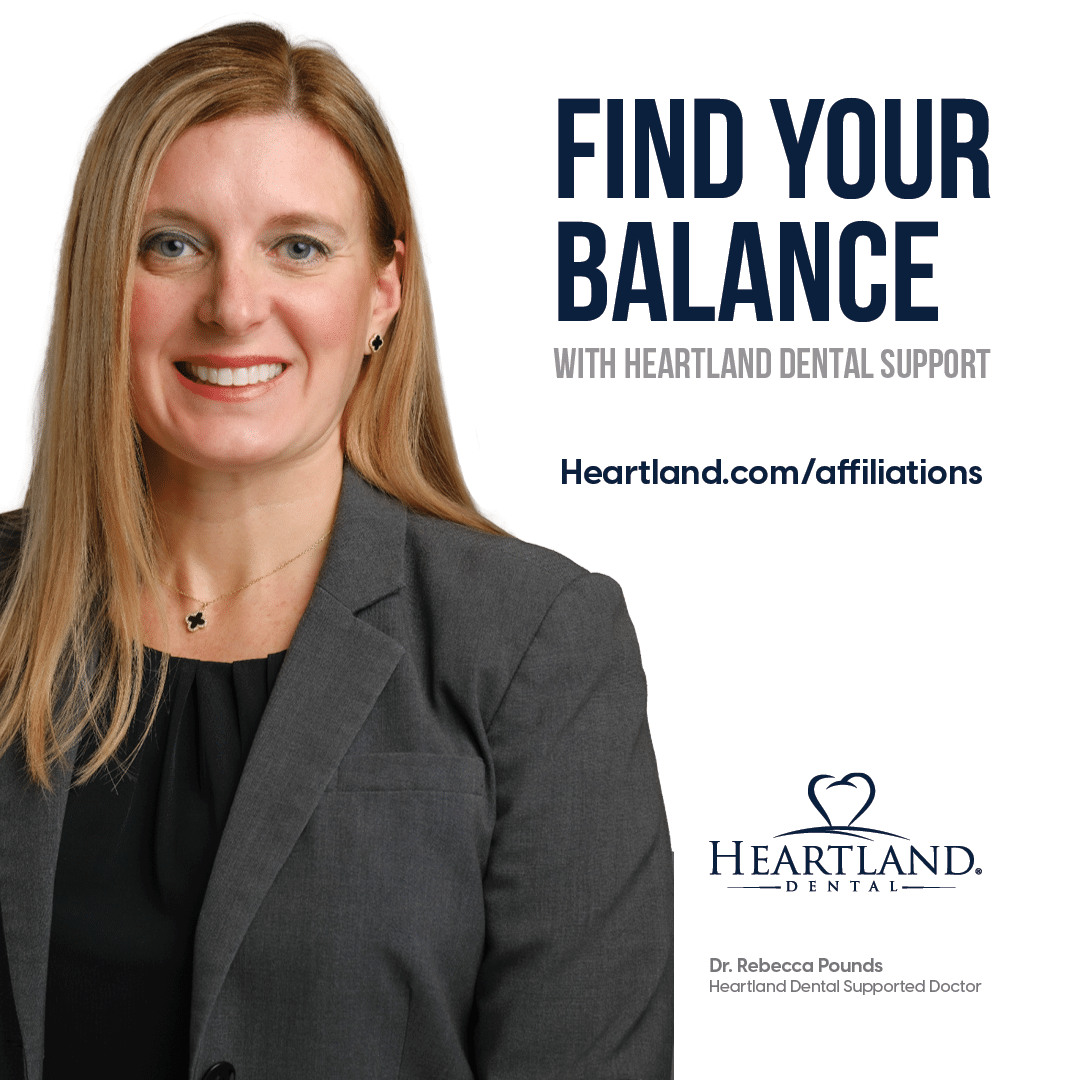 Promotional image - find your balance with Heartland Dental Support